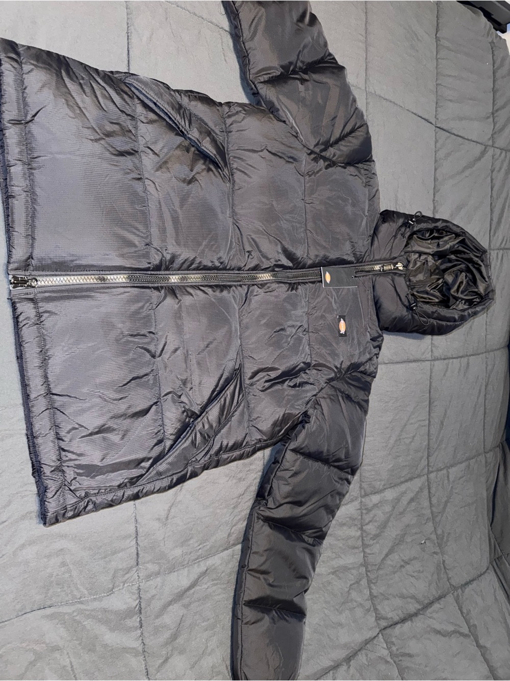 Dickies Black Hooded Puffer Jacket